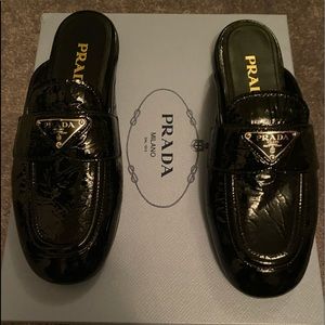 Prada Patent Leather Loafer mules